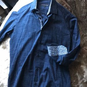 Flip cuff contrast Dress Shirt